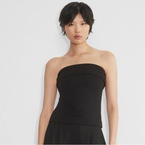 ARITZIA Eyecatcher Tube Top Black Off-Shoulder Top